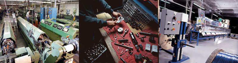 assemblies on cable rope